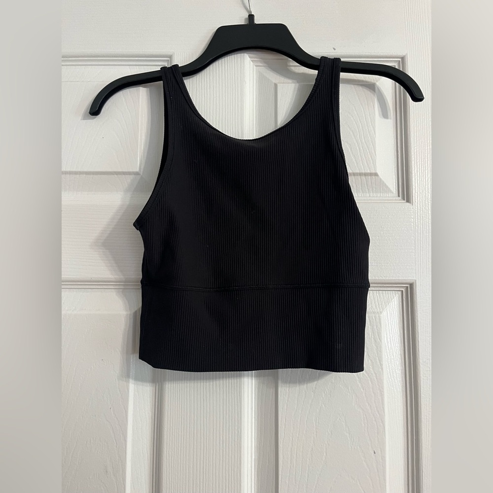 Lululemon ribbed tank top, black size 4